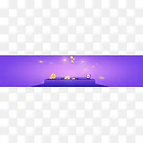 淘宝购物省钱攻略金币背景banner