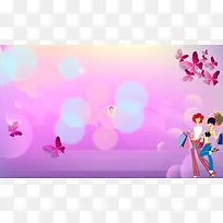 女人节活动海报背景素材