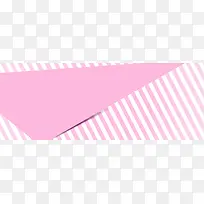 线条时尚粉色几何图形banner