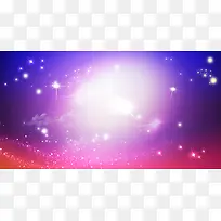 紫色星空海报背景