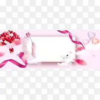 38妇女节梦幻丝带气球云朵白banner