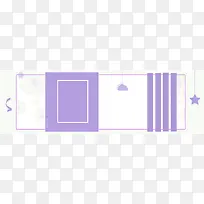 紫色几何简约色块电商banner