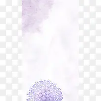 紫色花朵底纹H5背景素材