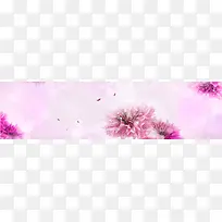 浪漫梦幻浅紫色花卉背景