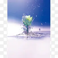 化妆品补水海报背景素材