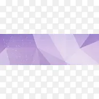 紫色几何立体色块banner
