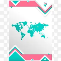 地图几何海报