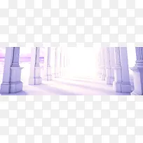 紫色柱子背景