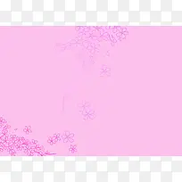 清新粉色花朵底纹婚纱海报 背景模板