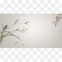 素雅中国风名片背景素材