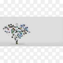心形照片墙网页轮播图
