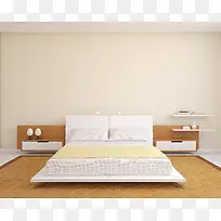 淘宝家居简约双人床图片素材