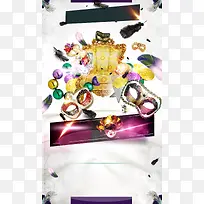 欧美假面舞会KTV海报背景素材