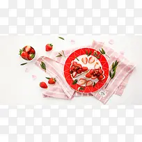 食品草莓背景素材