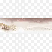 淘宝男士冬装背景banner