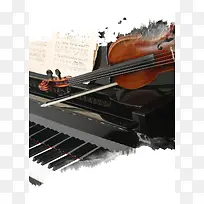 音乐梦想钢琴培训PSD分层