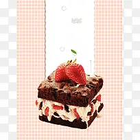 甜点下午茶时光蛋糕甜品店促销海报背景