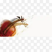 吉他培训简约灰色banner