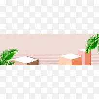 秋天立体清新banner
