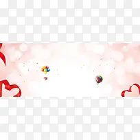 淘宝梦幻粉色电商banner背景