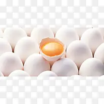 白色鸡蛋鸭蛋蛋黄蛋清美食背景