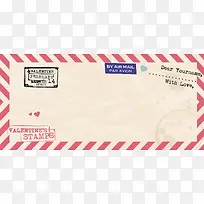 信封纹理黄色banner背景