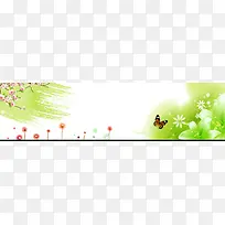 唯美花瓣淘宝女装banner壁纸