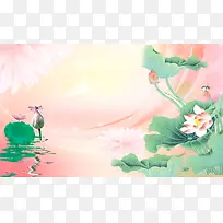 壁纸 壁画 荷花图片