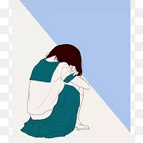 孤独的哭泣海报设计