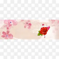 粉色桃花质感背景