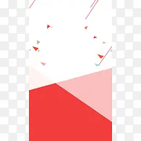 简约几何图案粉色平面广告