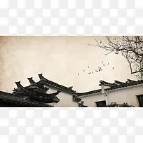 古老约定 中国风展板背景素材