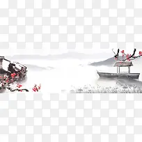 中国风水墨电商海报背景
