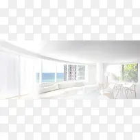 小清新别墅背景banner