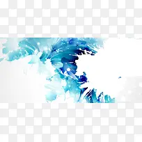 水彩渐变背景banner装饰