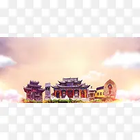 灵隐寺风光旅游banner