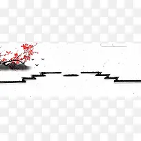 冬季腊梅中国风水墨banner