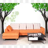客厅沙发背景墙装饰壁画背景素材