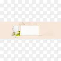 秋季化妆小镜子促销几何黄色banner