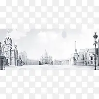 外国建筑背景