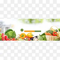 有机蔬菜banner海报