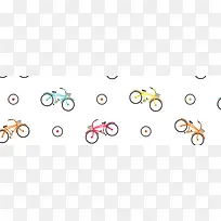 彩色自行车背景