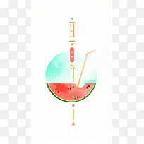 手绘立夏背景PSD分层H5背景素材