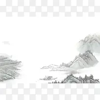 中国风山水背景素材