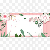 边框感恩母亲节banner背景