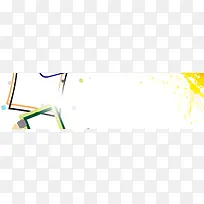 简约潮流几何形banner背景