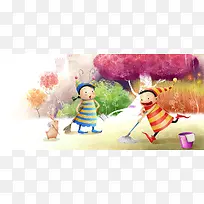 插画背景