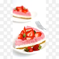草莓蛋糕小清新H5背景