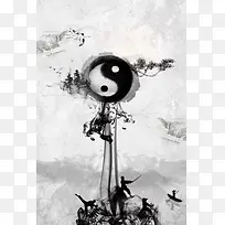 武士魂海报背景素材