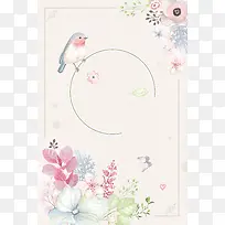 春季促销海报背景